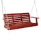 Highwood Usa 5ft Weatherly Porch Swing Outdoor Furniture for Patio, Backyard, Garden AD-PORW1-RED - alternate 1